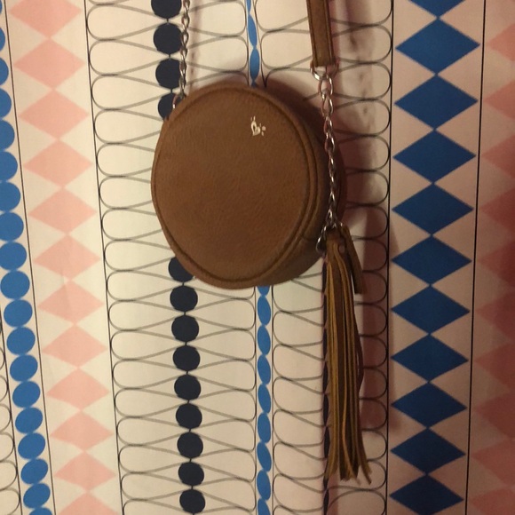 Justice white lace brown circle side bag - Picture 2 of 2